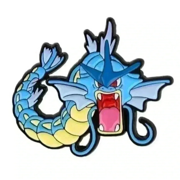 Just Evolved Gyarados: Fierce Pokémon Enamel Pin - Powerful Collectible - Picture 4 of 6